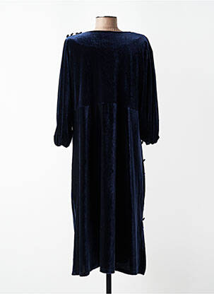 Robe mi-longue manches 3/4 manches 3/4 bleu JEAN MARC PHILIPPE femme