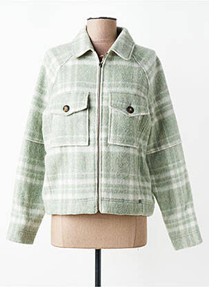 Manteau court poches sans capuche vert MAT DE MISAINE femme