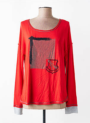 T-shirt manches longues manches longues rouge ELISA CAVALETTI femme