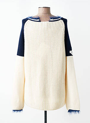 Pull stretch manches longues beige ELISA CAVALETTI femme
