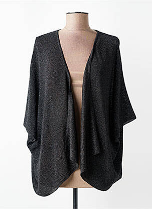 Gilet manches courtes manches mi-longues noir ANDAM femme