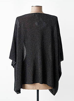 Gilet manches courtes stretch noir ANDAM femme