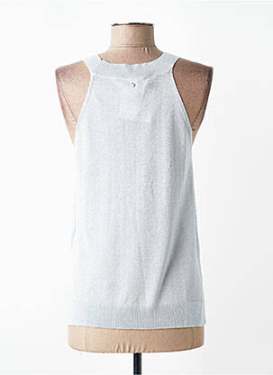 Top sans manche sans manche argent ANDAM femme