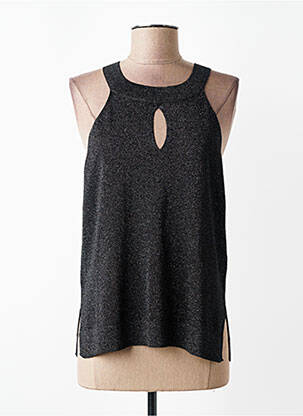 Top sans manche sans manche noir ANDAM femme