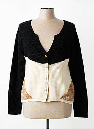 Gilet manches longues stretch noir ELISA CAVALETTI femme