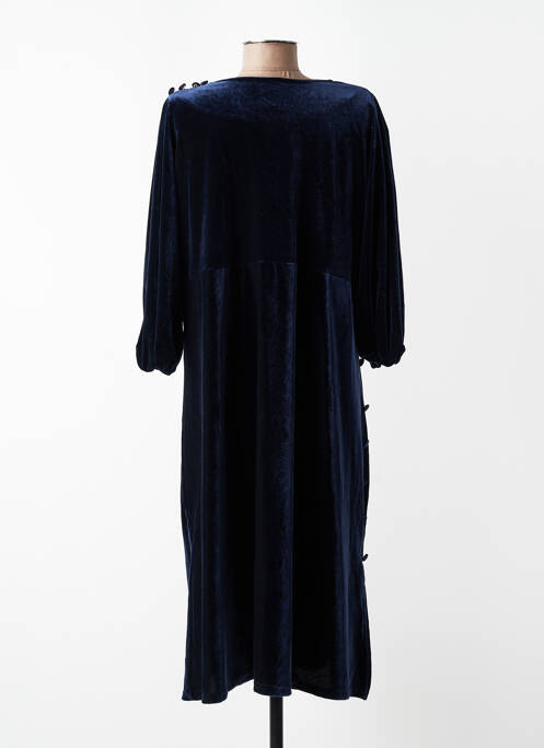 Robe mi-longue manches 3/4 manches 3/4 bleu JEAN MARC PHILIPPE femme