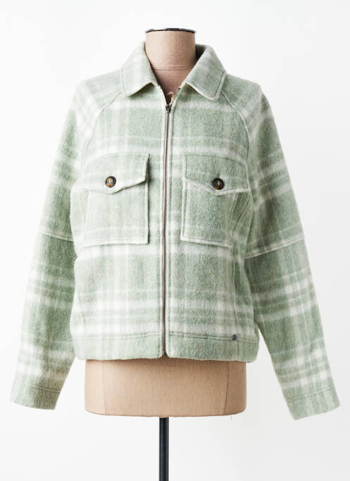 Manteau court poches sans capuche vert MAT DE MISAINE femme