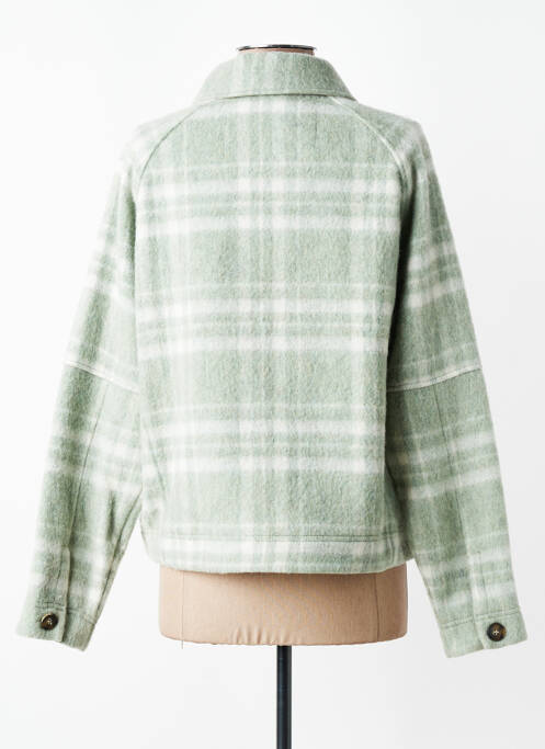 Manteau court poches sans capuche vert MAT DE MISAINE femme