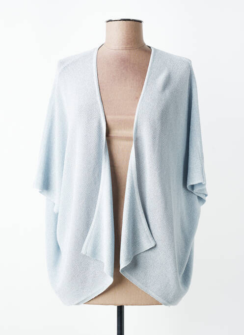 Gilet manches courtes manches mi-longues bleu ANDAM femme