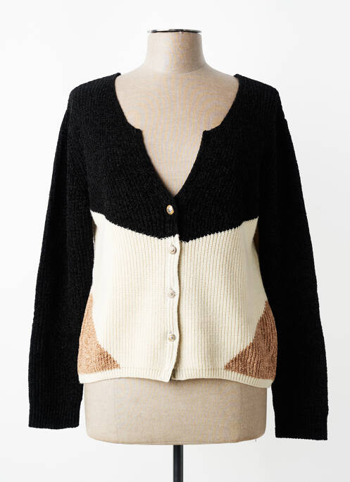 Gilet manches longues stretch noir ELISA CAVALETTI femme