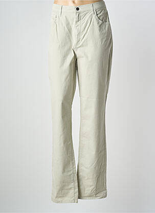 Pantalon droit stretch taille normale beige KANOPE femme
