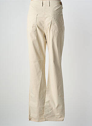 Pantalon droit stretch taille normale beige KANOPE femme