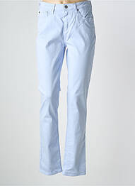 Pantalon droit stretch taille normale bleu KANOPE femme