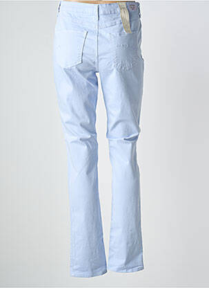Pantalon droit stretch taille normale bleu KANOPE femme