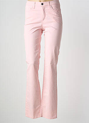 Pantalon droit stretch taille normale rose KANOPE femme