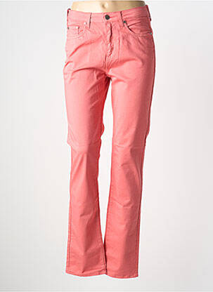 Pantalon slim tissage popeline taille normale orange KANOPE femme