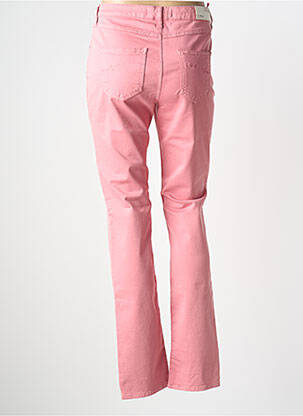 Pantalon slim tissage popeline taille normale rose KANOPE femme