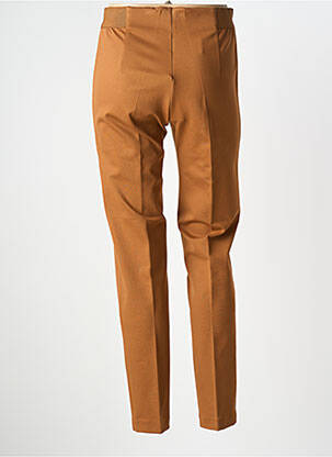 Pantalon slim taille élastique taille normale marron ANNA SERAVALLI femme