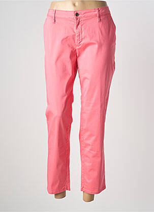 Pantalon 7/8 stretch taille normale rose KANOPE femme