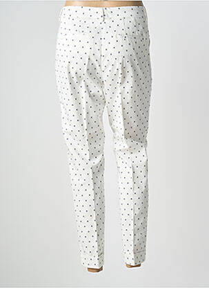 Pantalon chino fermeture zippée sous rabat boutonné taille normale blanc MÊME BY GIAB'S femme