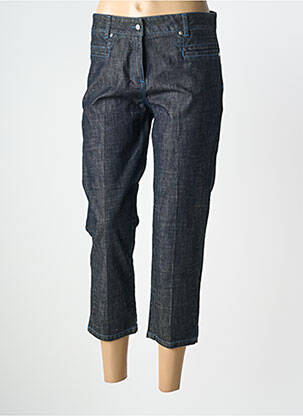 Pantacourt coupe droite taille normale bleu IRENE VAN RYB femme