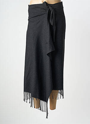 Jupe mi-longue taille normale gris DIEGA femme