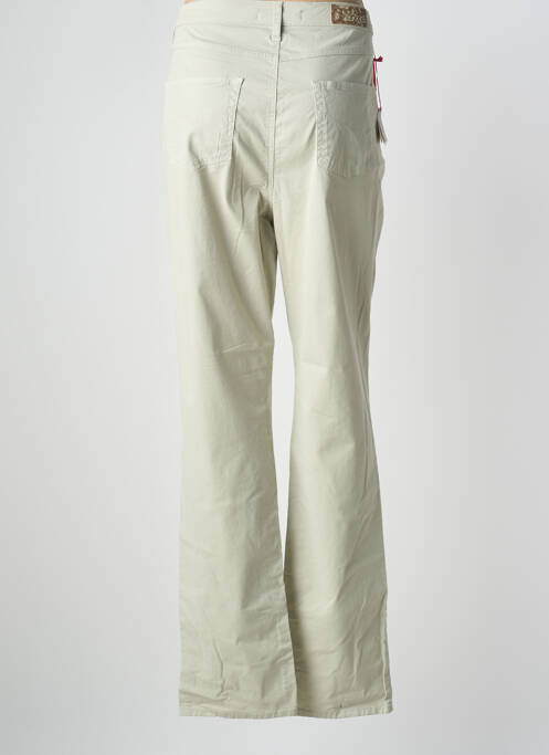 Pantalon droit stretch taille normale beige KANOPE femme