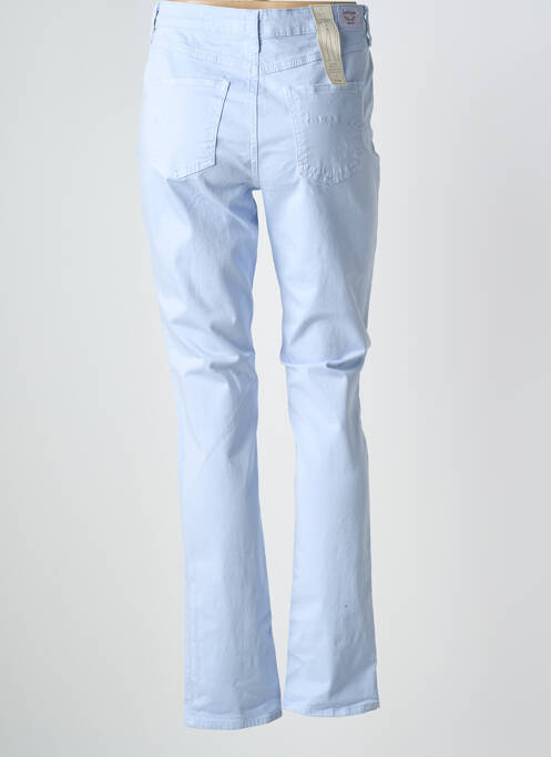 Pantalon droit stretch taille normale bleu KANOPE femme