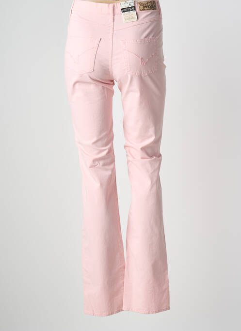 Pantalon droit stretch taille normale rose KANOPE femme