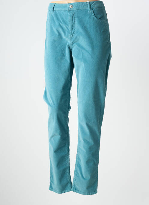 Pantalon droit stretch taille normale bleu KANOPE femme