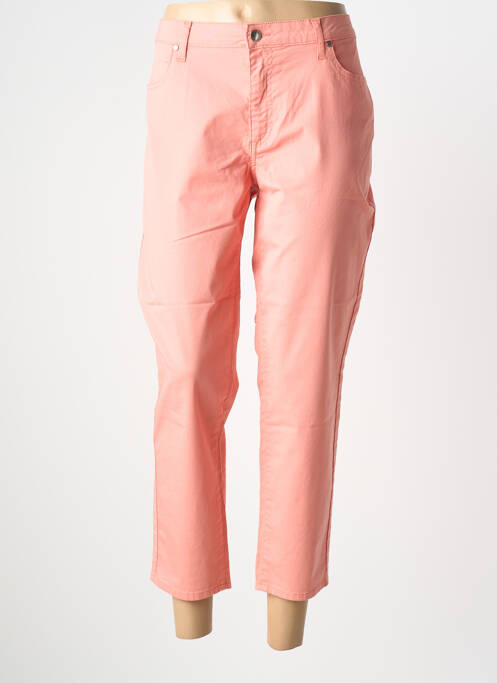 Pantalon 7/8 stretch taille normale orange KANOPE femme