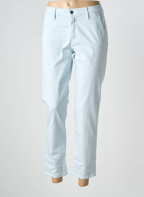 Pantalon 7/8 stretch taille normale bleu KANOPE femme