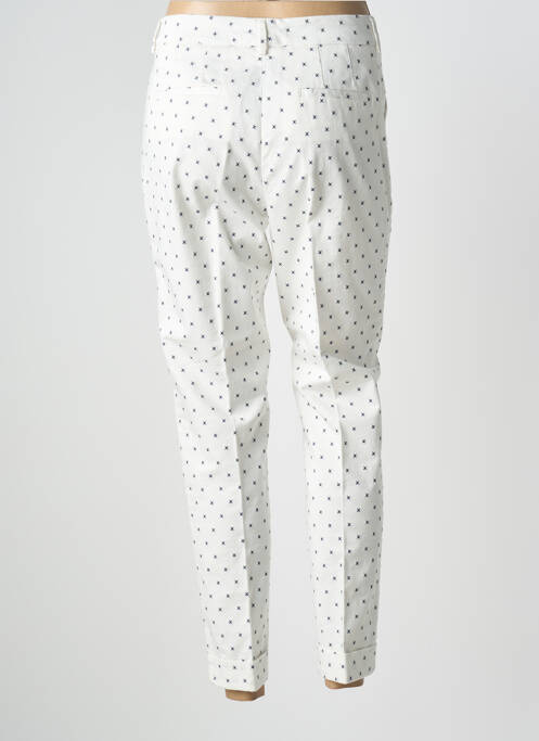 Pantalon chino fermeture zippée sous rabat boutonné taille normale blanc MÊME BY GIAB'S femme