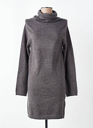 Robe pull coupe cintrée manches longues gris MOLLY BRACKEN femme