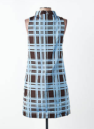Robe courte sans manche sans manche bleu NIU femme