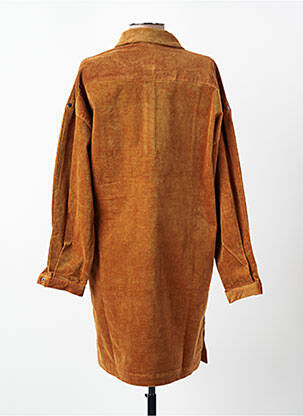Robe courte manches longues manches longues marron MOLLY BRACKEN femme