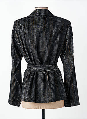 Veste casual col tailleur noir DIEGA femme