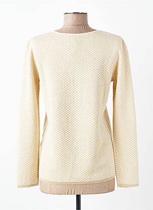 Pull coupe cintrée manches longues beige DES PETITS HAUTS femme