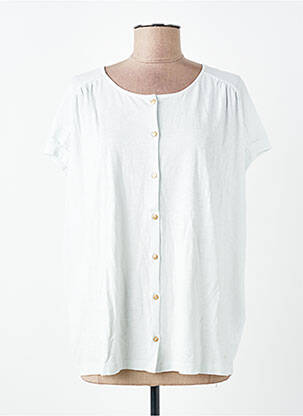 T-shirt coupe droite manches courtes bleu DES PETITS HAUTS femme