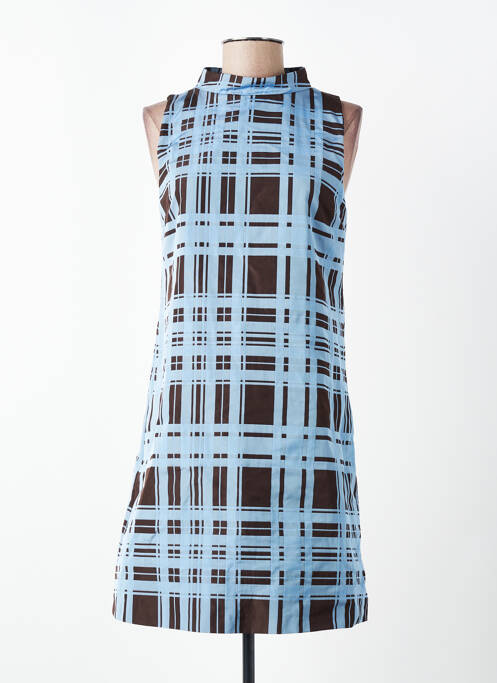 Robe courte sans manche sans manche bleu NIU femme