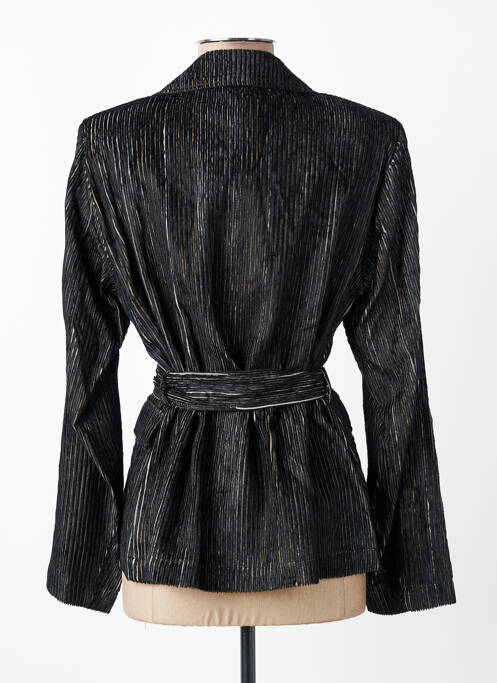 Veste casual col tailleur noir DIEGA femme