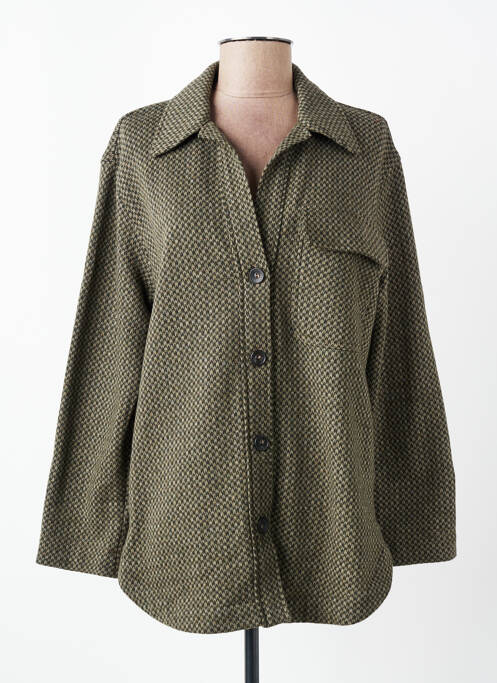 Veste casual coupe droite vert DIEGA femme