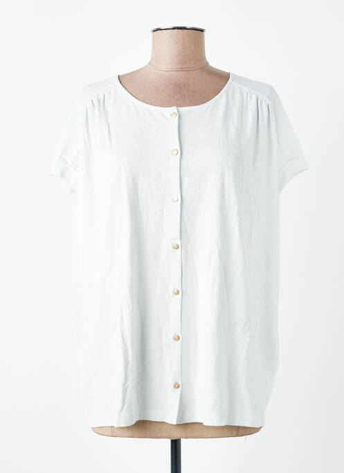 T-shirt coupe droite manches courtes bleu DES PETITS HAUTS femme