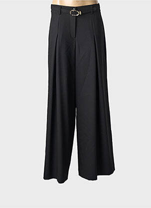 Pantalon large tissage popeline taille normale noir IMPERIAL femme