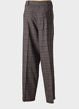 Pantalon large fermeture zippée sous rabat boutonné taille normale marron STREET ONE femme