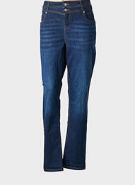 Jeans coupe droite stretch taille normale bleu STREET ONE femme