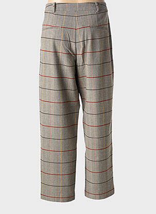 Pantalon droit stretch taille normale gris SURKANA femme