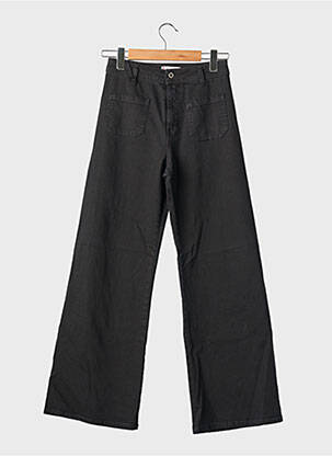 Jeans coupe large stretch taille normale noir PLEASE femme