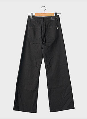 Jeans coupe large stretch taille normale noir PLEASE femme