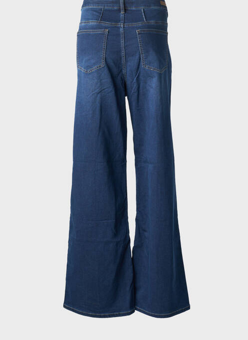 Jeans coupe large stretch taille normale bleu GEISHA femme